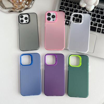 For Apple 15promax Skin Protection Case for IPhone 14 Laser IMD Solid Color Material Color Silver Phone Case
