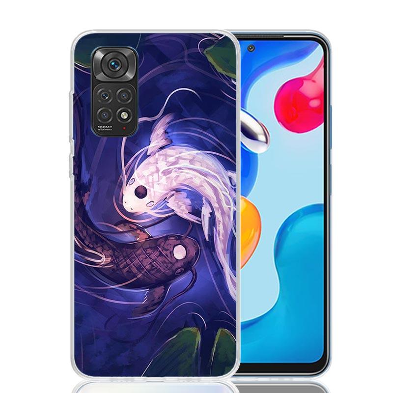 Japan Koi Fish Yin Yang Art Phone Case For Xiaomi Redmi Note 14 13 14S 12S 12 11S 11T 11E Pro Plus 10S 10 9S 9 Art Customized Co