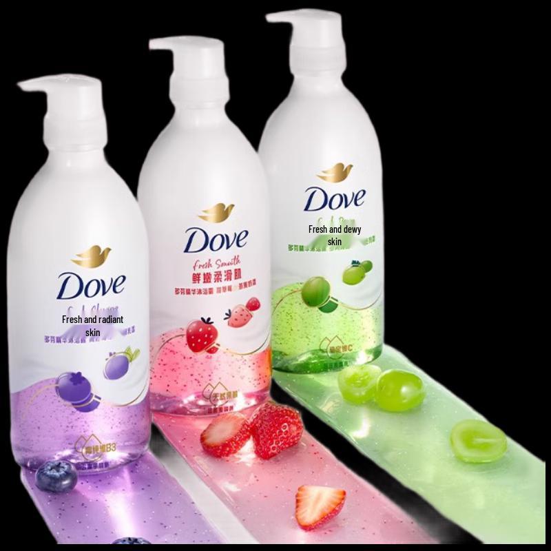DOVE Sweet Strawberry & Oat Milk Essence Shower Gel