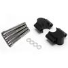 Black 7/8" -22mm Handlebar Bar Mount Clamp Riser Holder for Motorcycle Dirt Bike