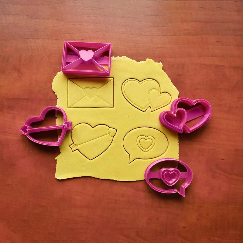 Valentinstag Ausstecher Set Liebe Umschlag Kuchen Keks Schokolade Schneiden DIY Backform Küchenhelfer Thanksgiving Geburtstag