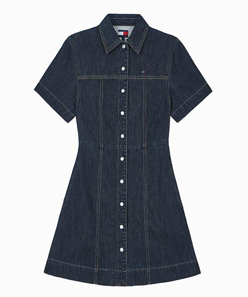Tamijinseu Classic Denim Shirt Dress (T32G1Nop03Twl11Ap)