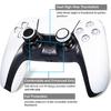 FPS Thumbstick Extender & Printing Rubber Silicone Grip Cover 2 Sets for PS5 Dualsenese & PS4 Controller (Black+Clear)