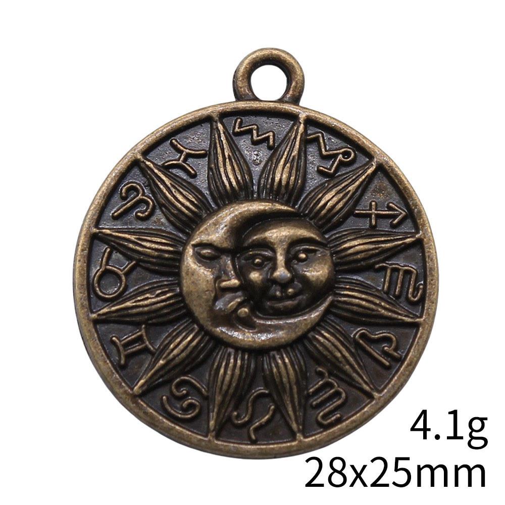 Wedding Anniversary Charms Bag Sun Moon Charms Pendant Items Pendant Set