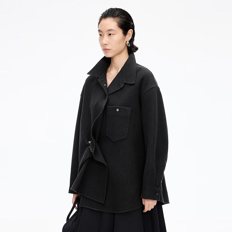 JNBY 2025 Winter Loose Fit Wool Coat