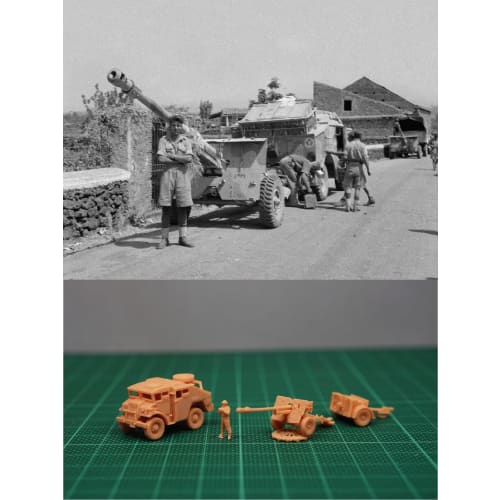 1/144 WWII British CMP FAT & 17pdr AT Gun (fine Detail) Resin Kit