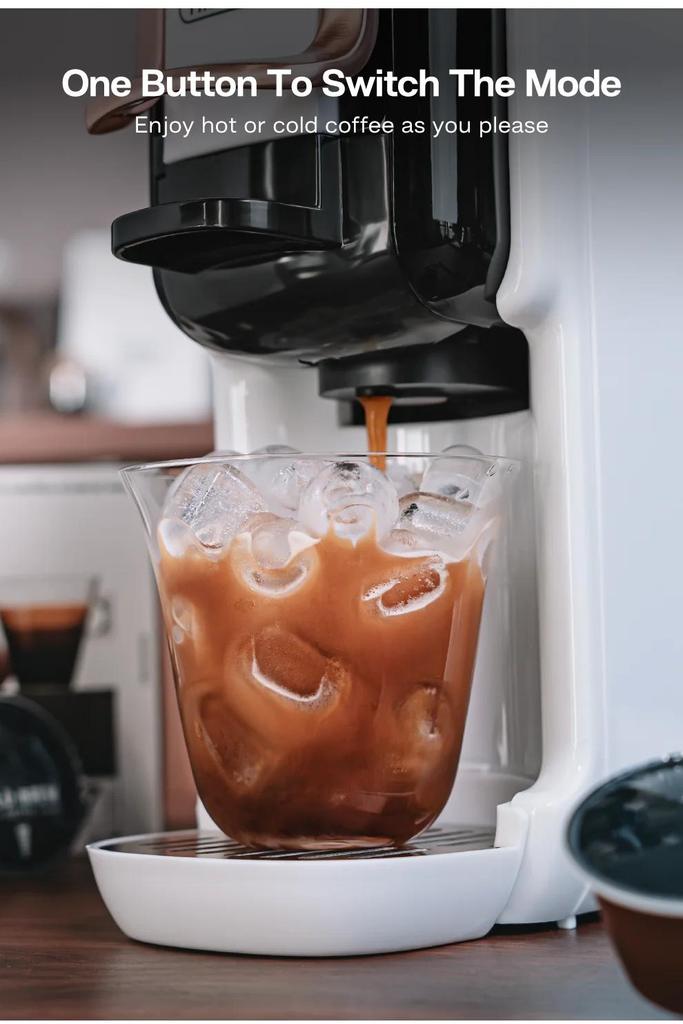 New HiBREW Multiple Capsule Coffee Machine, Hot/Cold Dolce Gusto Milk Nespresso Capsule ESE Pod Ground Coffee Cafeteria 20Bar 5 in 1