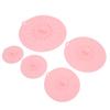Silicone Lid Set Heat Resistant Reusable Microwave Splatter Cover Food Suction Lid for Bowls Pots Pans 5pcs