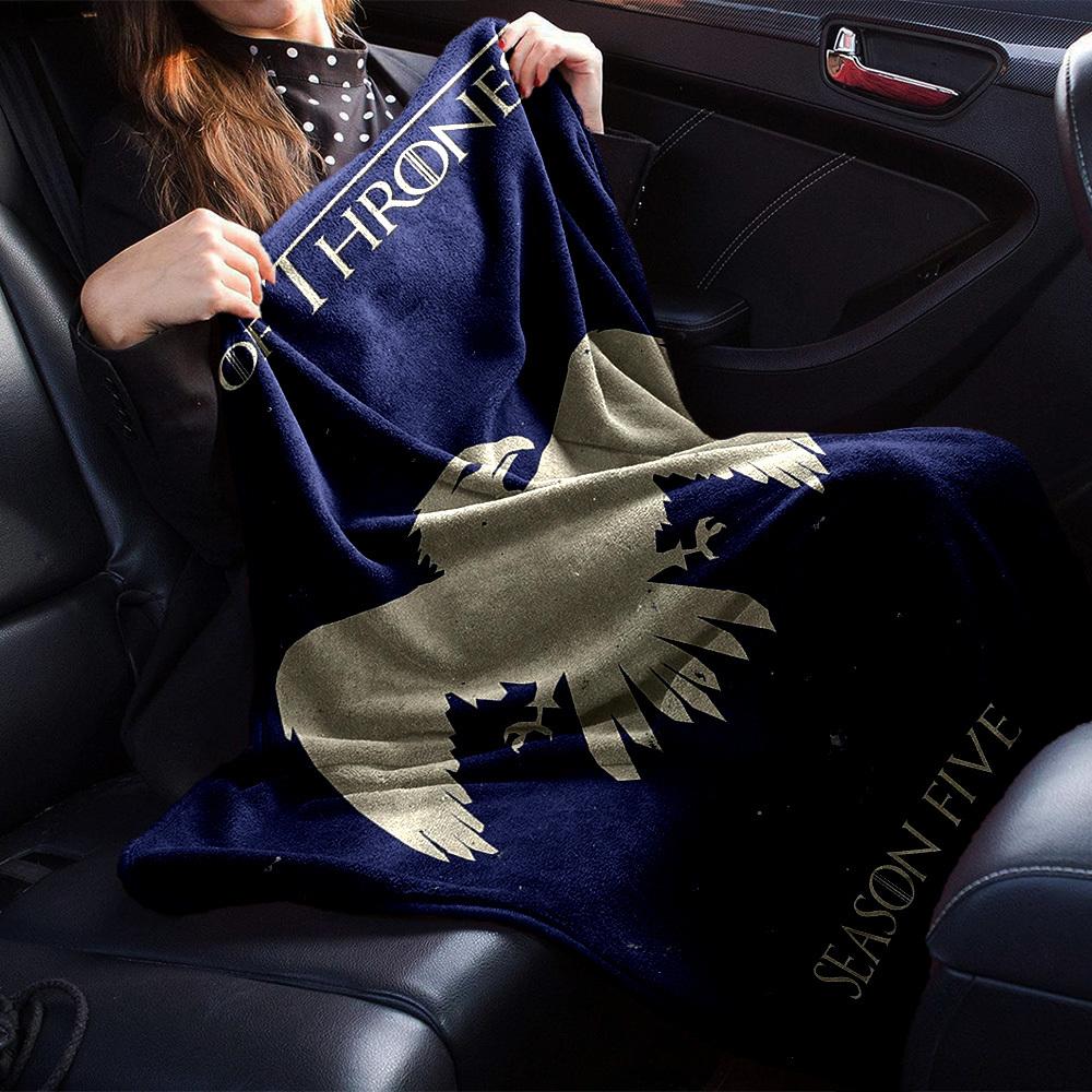 1pc Game of Thrones Season Five Blanket Lightweight Flannel Throw for Sofa Bed Travel Camping Livingroom Office Couch Chair 1145KK