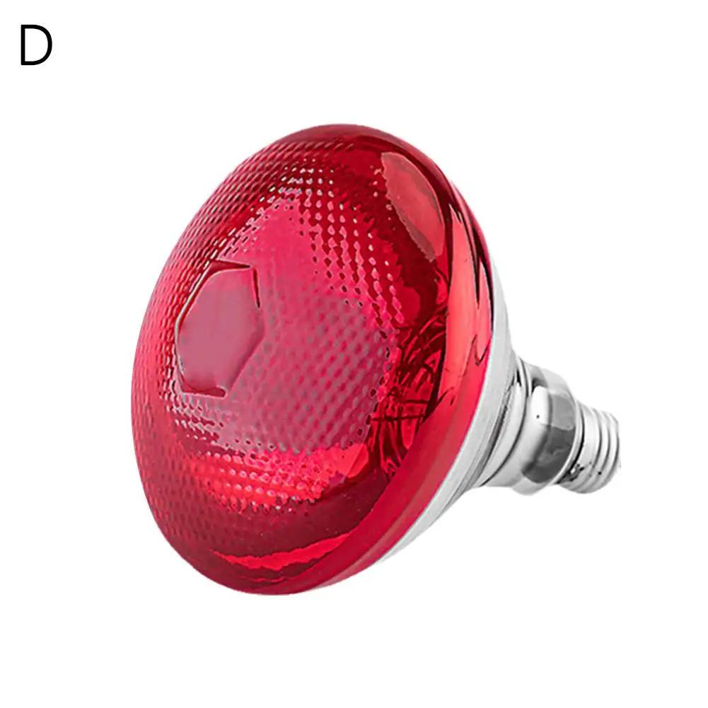 100W Reptile Heat Lamp Bulb - Red Heat Bulb for Chickens, Pets, and Outdoor Use - Full Spectrum Flood Light J2G4