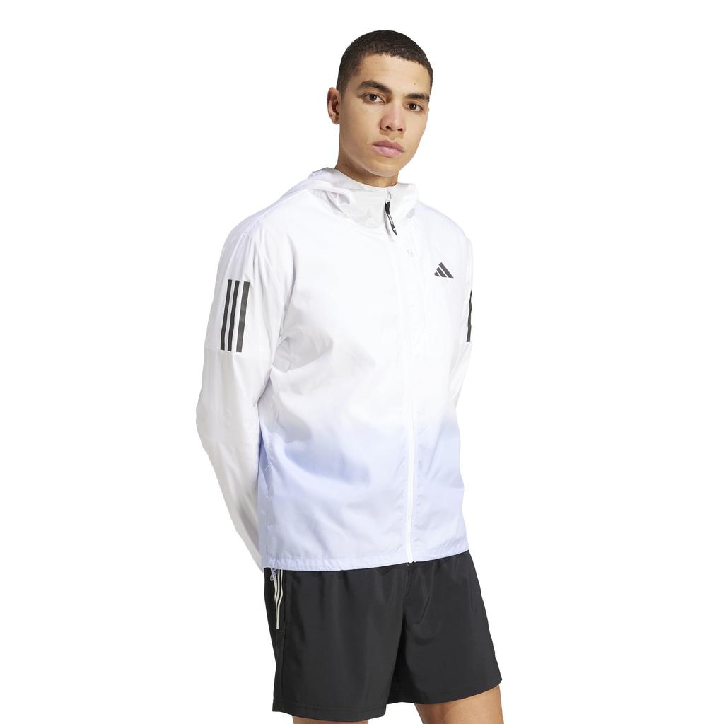 Adidas Own the Run Colorblock Jacket KVL60 Tone Men's White/Violet (JC9892) J/XL