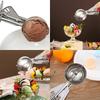 Stainless Steel Fruit Ice Cream Scoop Spoon Practical with Plastic Handle Kitchen Tool Hot Ice Cream Scoop Ice Cream Spoon