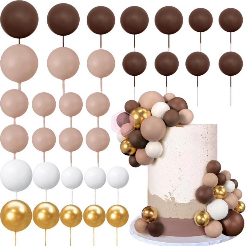 Available: 32 New Colorful Cake Decorations - Wedding & Birthday Candy Color Balls for Spring Festival
