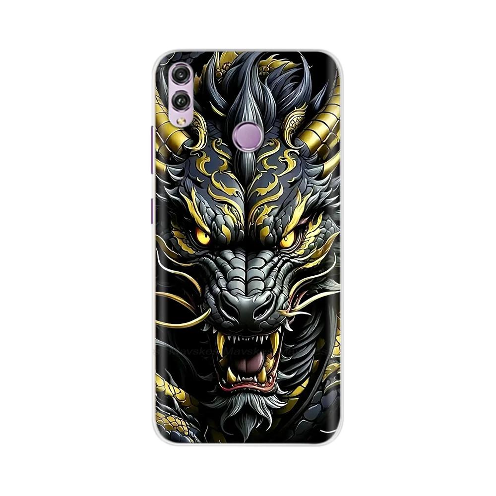 Für Honor 8X Hülle Mode Klare Bunte Weiche Handy-Rückabdeckung Für Huawei Honor 8X Silikon Funda Stoßfänger Schalen für Honor 8X