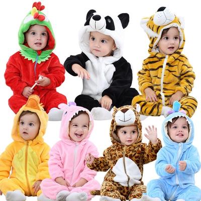 Barboteuse pour bébés garçons et filles, combinaison pour nouveau-né, vêtements à capuche, vêtements pour tout-petits, barboteuse avec animaux