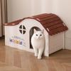 Unique Felt Cat House Foldable Cave Design Cats Bed with Door Wear-resistant Cat Castle For Cat Within 20lb
