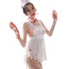 Sexy Lingerie Plus Size Sexy Nurse Uniform Seduction Passion Apron Lace Leak Back Seduction Love Nurse
