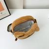 Cute fluffy doll crossbody small round bag cartoon water guinea pig girl student versatile storage shoulder bag