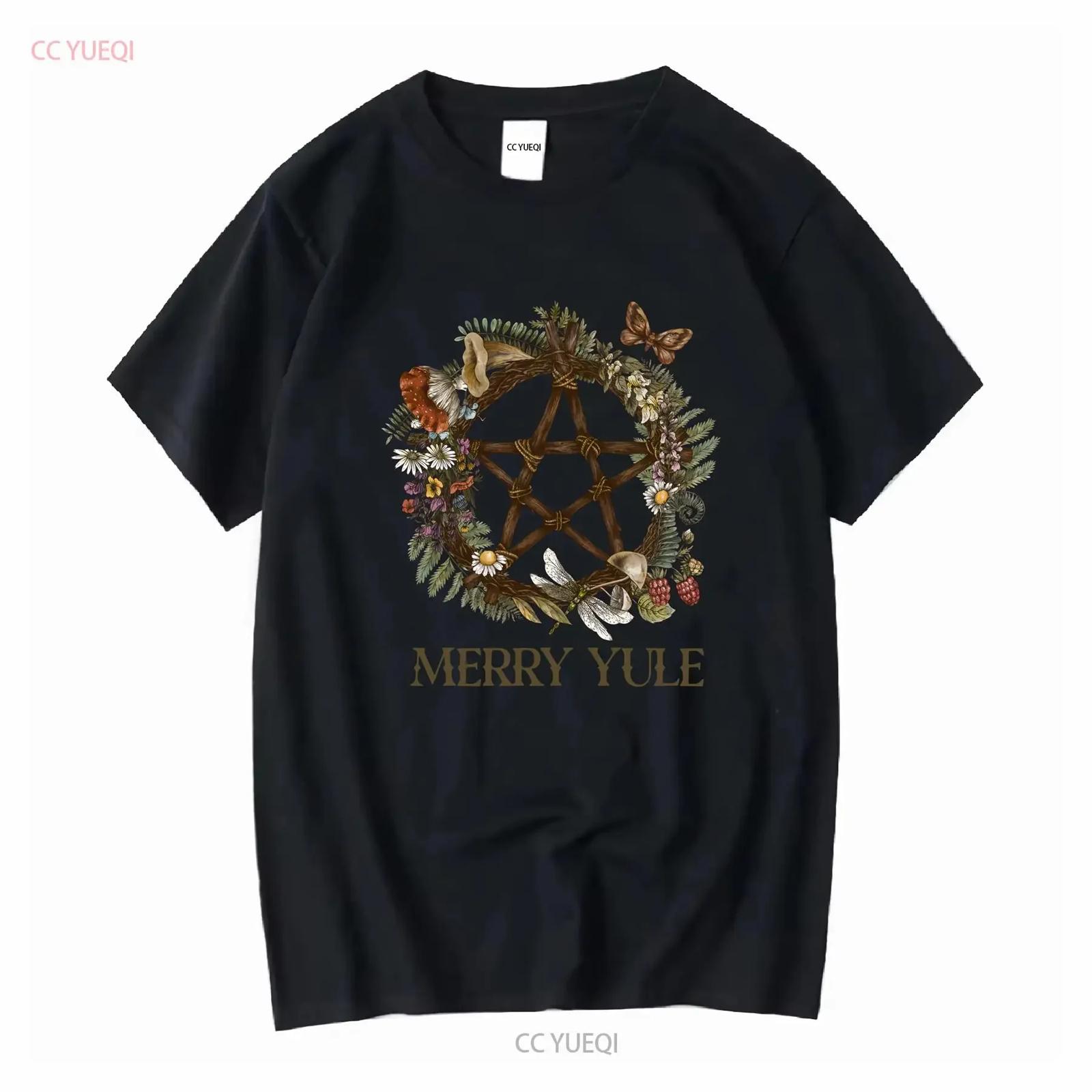 Yule T Shirt Winter Solstice Pagan Wiccan SweaT Wheel Of The Year Christmas Festival long or short sleeves vintage Washed S