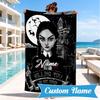 Custom Name Nightmare Addams Beach Towel Microfiber Beach Towel, Lightweight and Quick-Dry, for Summer Travel, Swimming Pool Gift