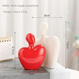 Nordic minimalist abstract figures ceramic ornaments bedroom living room desktop furnishings home decoration office figurines