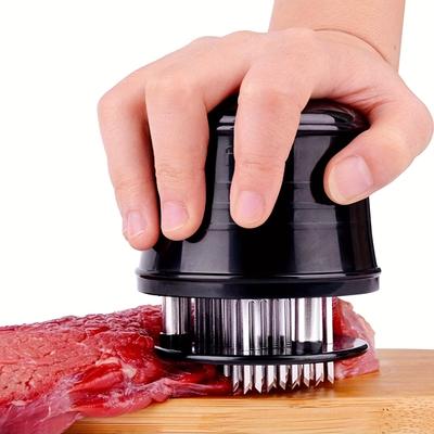 Meat Tenderizer, 56 Needles Stainless Steel Tenderizer For Tenderizing Steak Beef Fish And Poultry, Black