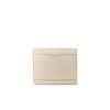 BONAVENTURA Flap Small Wallet in Shrink Leather (Ivory x Etoupe) - European-Grade Leather, Minimalist, Genuine Leather, Perfect Gift (BWAT40-IVET)