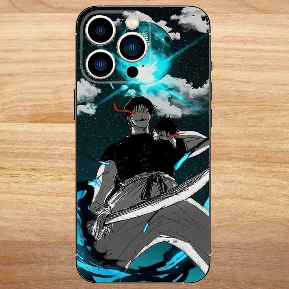 Anime Jujutsu Kaisen Phone Case For iPhone 16 15 14 13 12 11 Pro Max Mini X XR XS SE20 8 7 Plus Clear TPU Cases Toji Fushiguro
