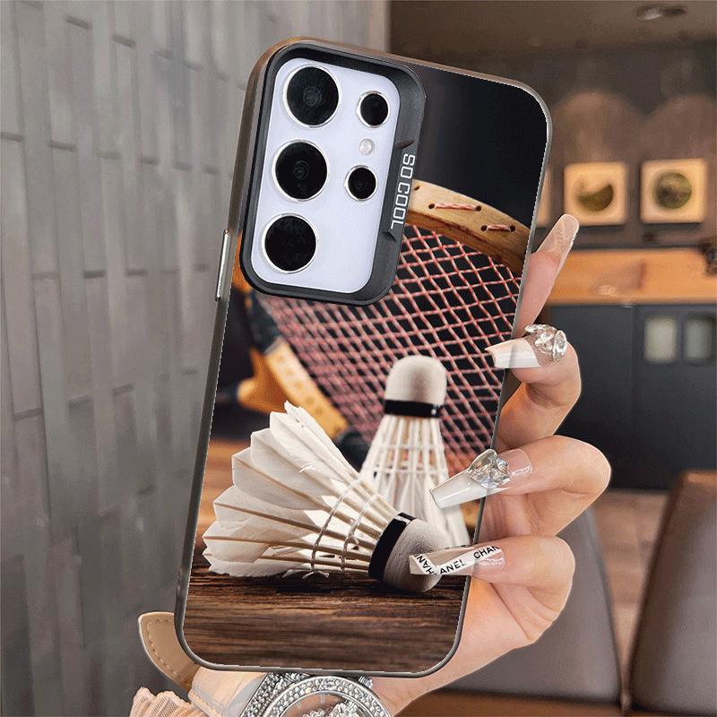 Badminton Sport Stoßfeste Handyhülle für Samsung A17 A16 A15 A14 A37 A57 A36 A56 A26 A35 A55 A25 A34 A54 A24 A13 A23 A33 A53 A0