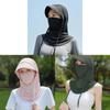 Summer Sun Protection Mask Hat With Neck Cover For Outdoor Activities