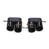 Compatible with BMW 3 Series (2020-2022) 320/325/330 G20/G28: Carbon Fiber Quad-Outlet Exhaust Tailpipe Modification.
