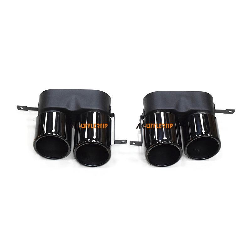 Compatible with BMW 3 Series (2020-2022) 320/325/330 G20/G28: Carbon Fiber Quad-Outlet Exhaust Tailpipe Modification.