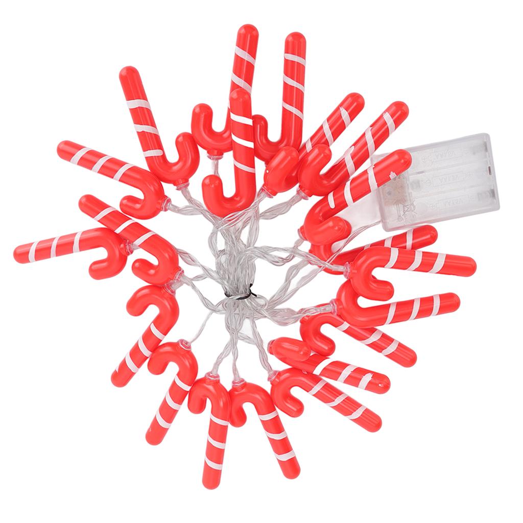 9.8ft 20LED Christmas Candy Cane String Lights J Shape LED String Lights for Room Decoration