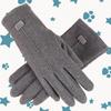 Women's Winter Touchscreen Cycling Gloves – Thick Fabric with Fur Cuff, Windproof, and Warm for Cold Weather Outdoor Activities