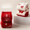 Women's Autumn and Winter Fleece Thickened Warm Fleece Red Lucky Socks for Sleep Versatile Pile Socks