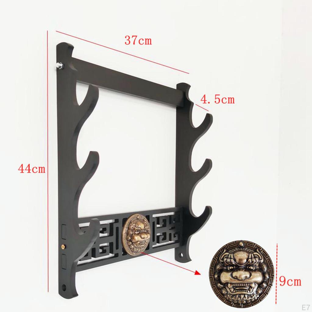 Chinese Flute Rack Tabletop Display Stand Lightweight Samurai Holder Support for