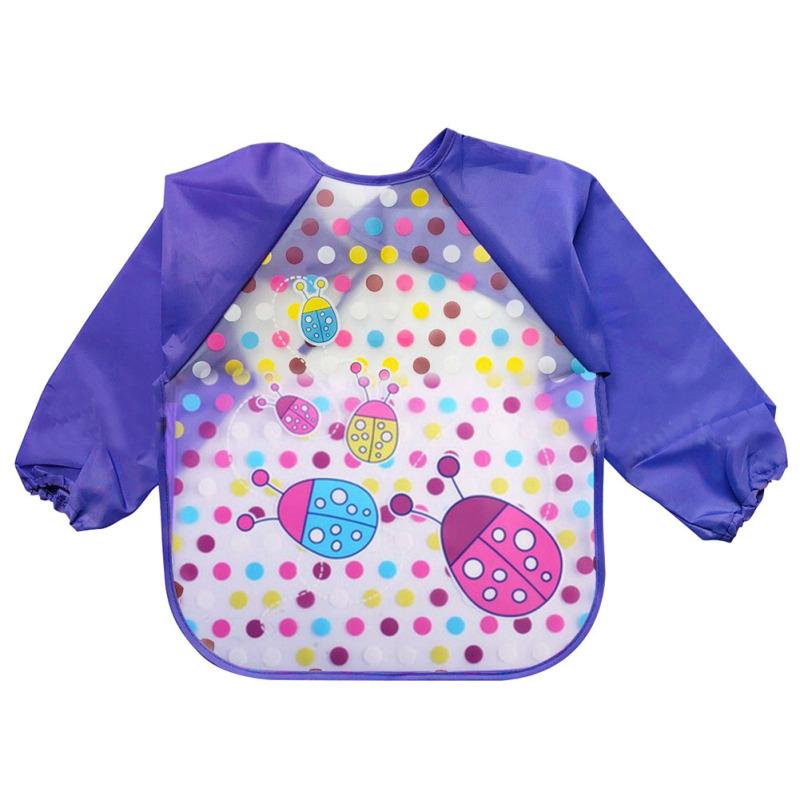 Baby Bibs Infant Burp Clothes Long Sleeve Waterproof Feeding Accessories