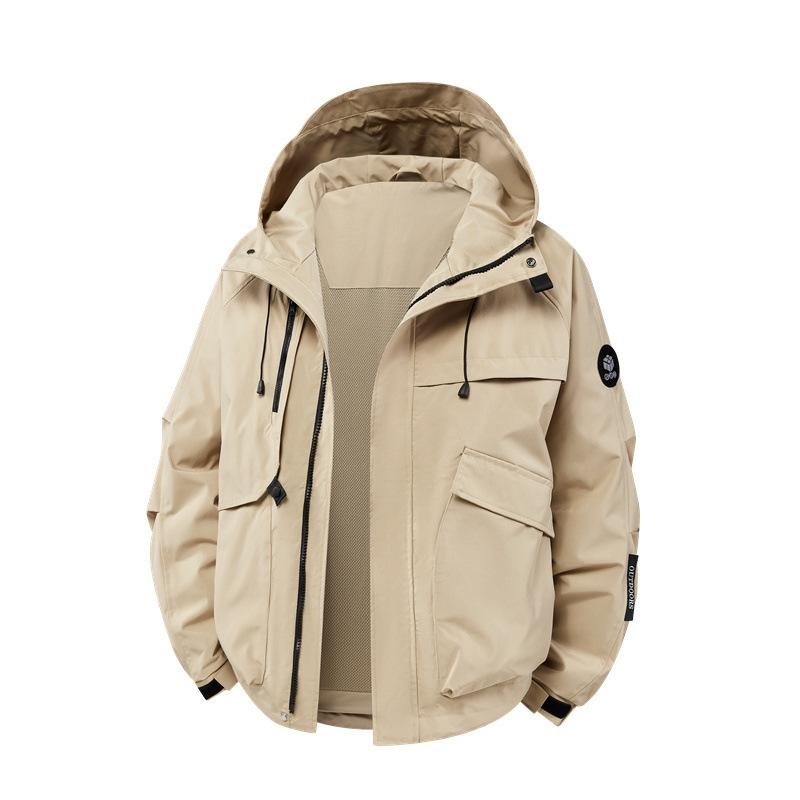 Jacket Men's Coat Hooded Spring New Men's Large Size Mountaineering Jacket