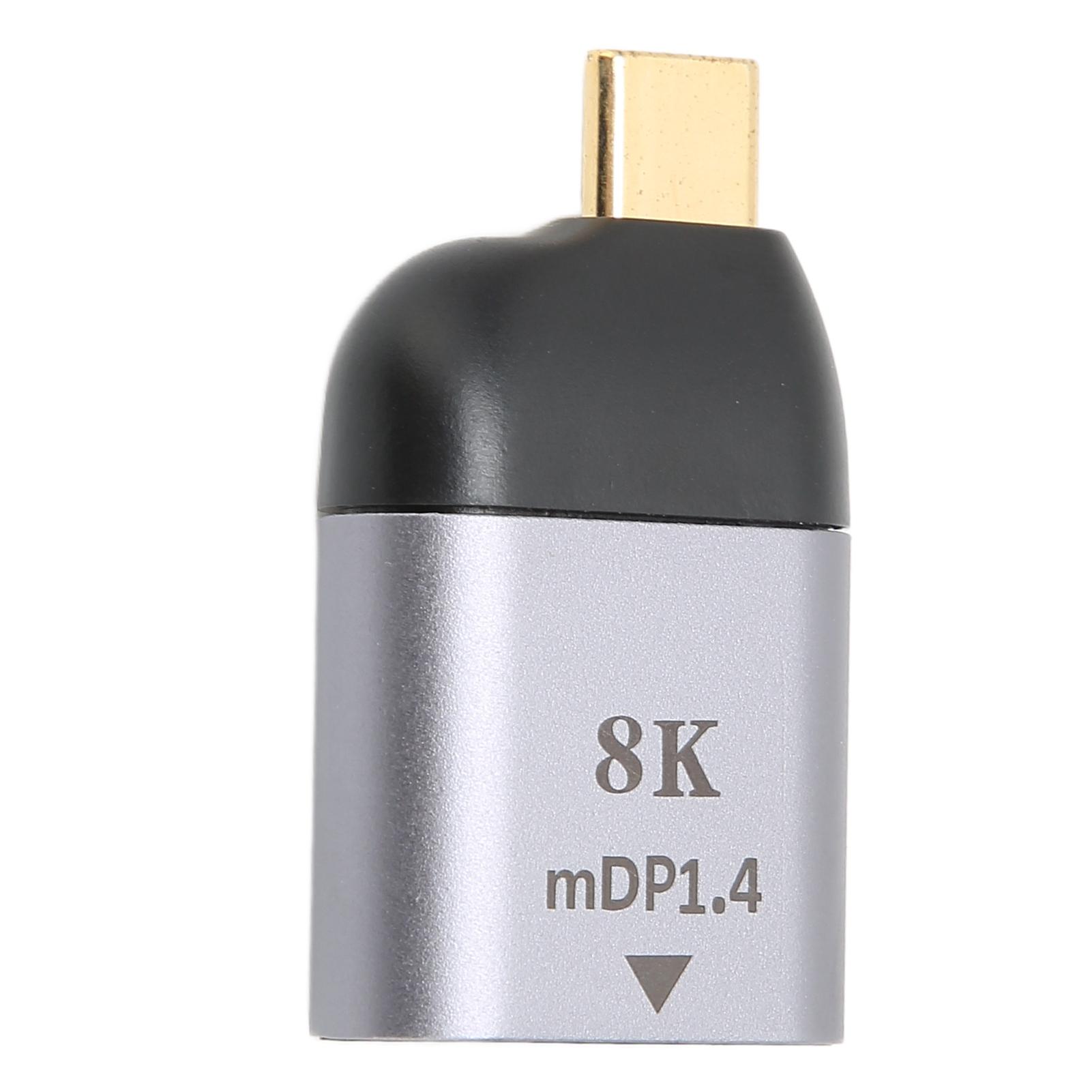 

USB C to MiniDP Adapter 8K At 60Hz USB Type C to MiniDP Male to Female Converter Support for Windows for Android