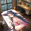 Tapis Anime Demon Slayer Tapis Grande Surface Tapis de Sol Antidérapant Lavable Chambre de Gamer Chambre à Coucher Décoration de Maison -QJY