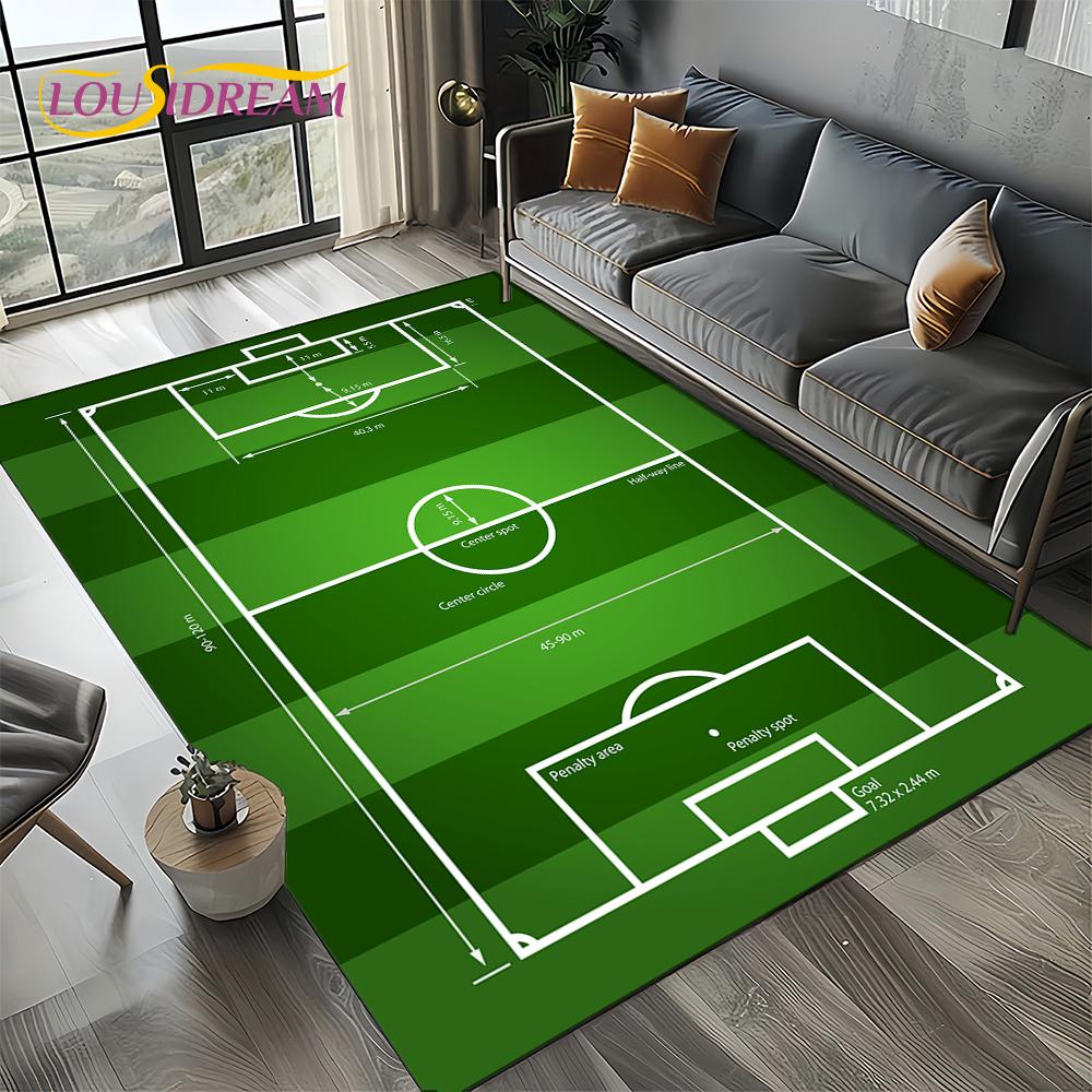 27 סגנונות שטיח דשא כדורגל כדורגל ספורט לסלון חדר שינה בית קישוט ספה, שטיח אזור לילדים משטח רצפה מונע החלקה