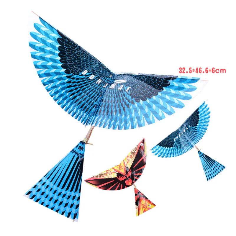 1PC Flying Birds Kite Elastic Rubber Band Powered Flying Birds Kids Toy Outdoor Sports Random Color Kumaş Boyası  Kumaş Boyası