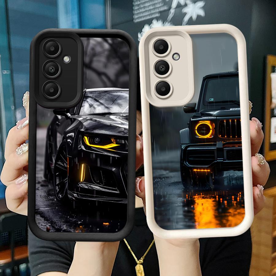 Luxury Stylish Supercar Phone Cover Case for Samsung Galaxy A16 A26 A32 A23 A56 A51 A73 A12 A13 A35 A36 A15 A71 A72 A34 A53 A54