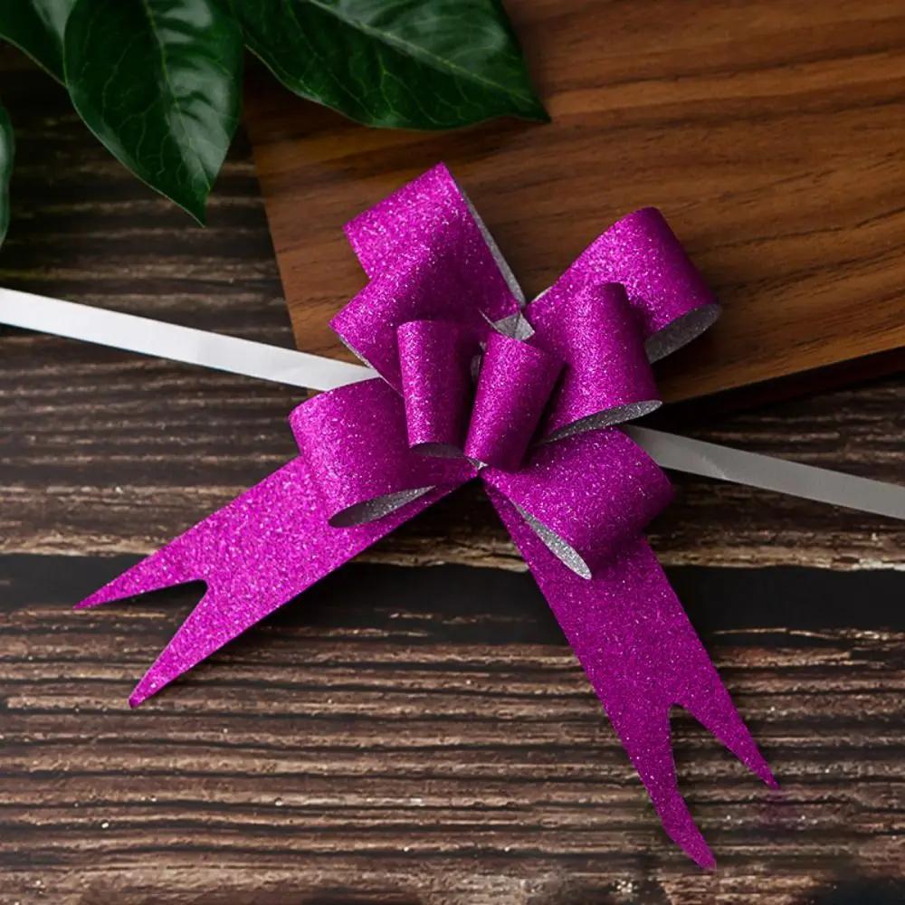 10Pcs Bowknots Ribbons For Gift Wrappers Wedding Birthday Party Pull Bow Knot Ribbon Christmas Gift Wrapping Ribbons Decoration