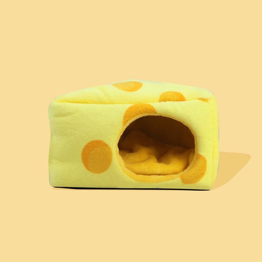 Soft And Comfortable Cheese Pet Bed Small Hamster Pet Room