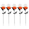 5Pcs Skeleton Hand Simulation Flower Artificial Roses Halloween Horror Decoration Black Fake Flowers Gothic Artificial Flowers