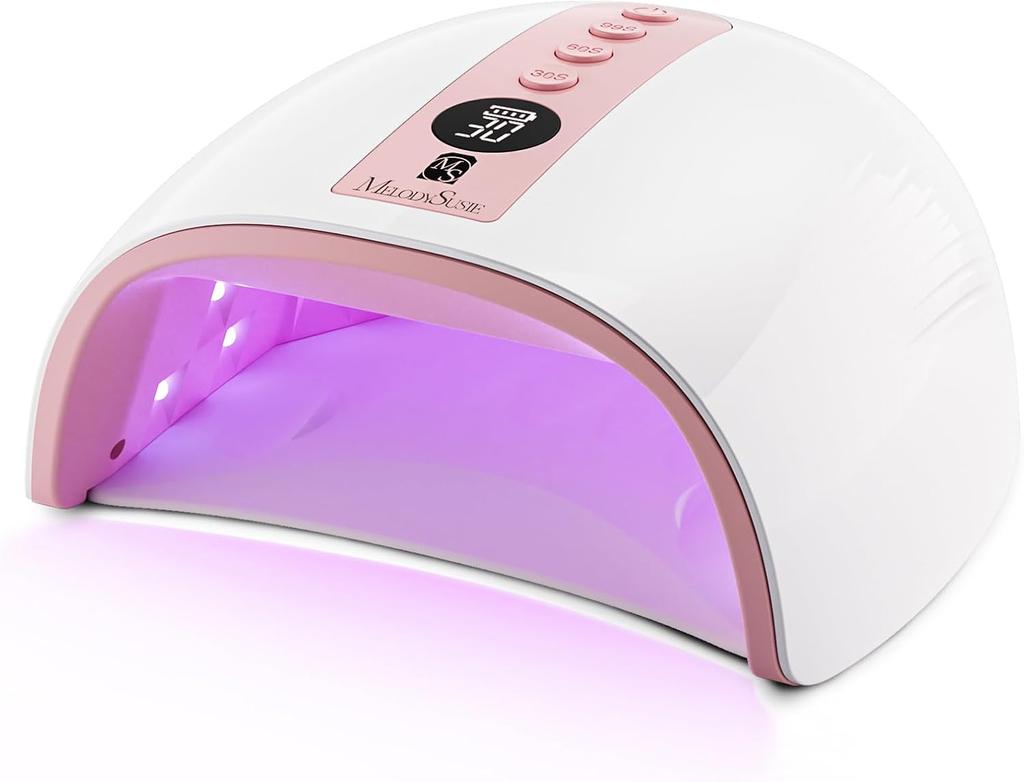 Cordless UV Nail Lamp P-Plus30G, Rechargeable with 3 Timers & Smart Sensor, Cures Builder, Hard, Extension, Acrylic & Chrome Gel