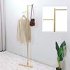 Elegant Gold Coat Rack with Sturdy Triangle Base, Space-Saving Standing Garment Hanger, 61/66.9 Inch Height, 17.7 Inch Wide Base