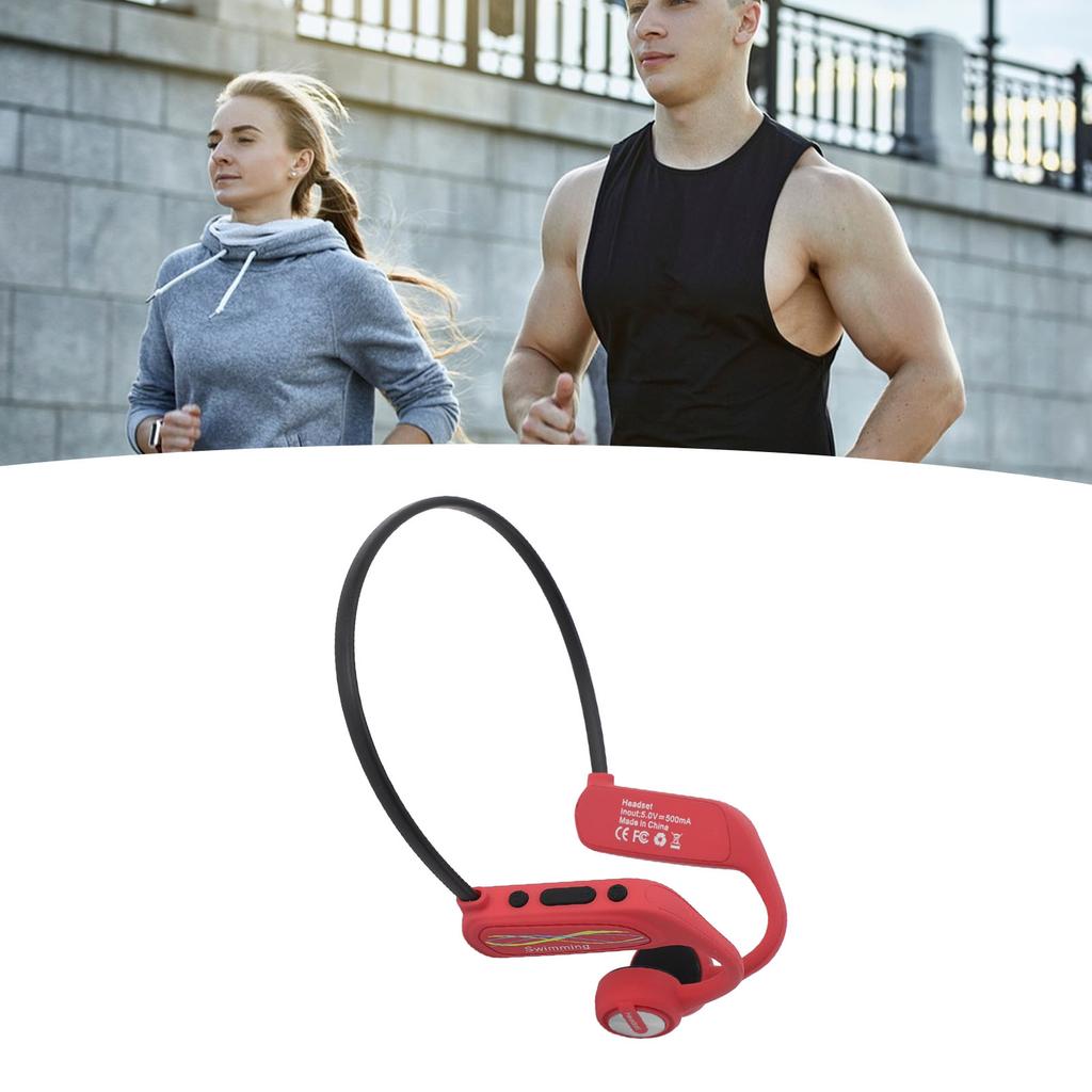 Underwater Waterproof Headphones Professional IP68 Waterproof 5.0 Swimming Headphones for Swimming Running Cycling 16G Memory