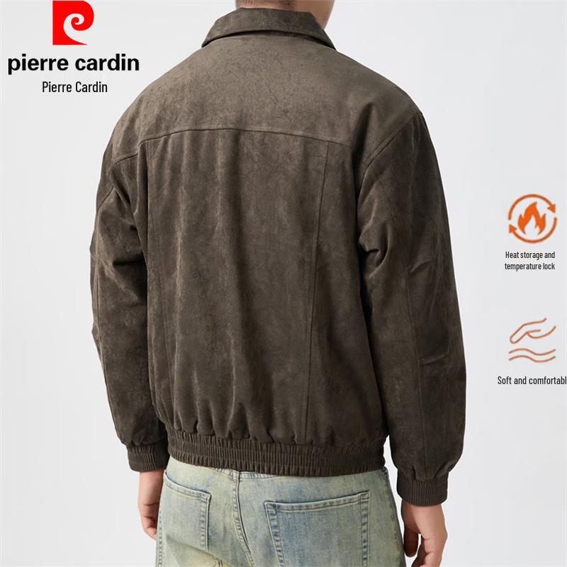 Pierre Cardin Men's Retro Faux Suede Sherpa-Lined Jacket
